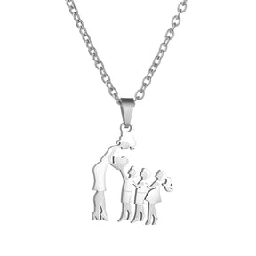 Family Necklace Mother and Children Multi-Children Pendant Mother's Day Gift