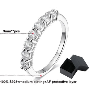 Moissanite Ring 0.7 CT - Radiant Brilliance