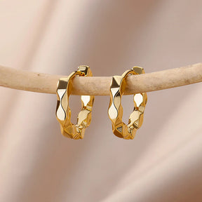 Vintage Hoop Earrings Luxury Aesthetic Jewelry