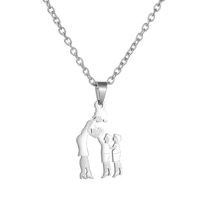 Family Necklace Mother and Children Multi-Children Pendant Mother's Day Gift