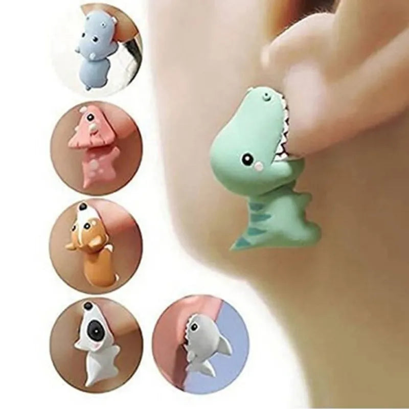 Animal Shaped Bite Earrings Funny Gifts